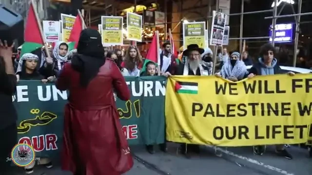 JS_ New Yorkers took to the streets of New York City to commemorate Land Day. FREE PALESTINE!_#39